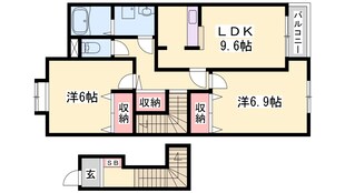 ヴィアレジデンスⅡの物件間取画像